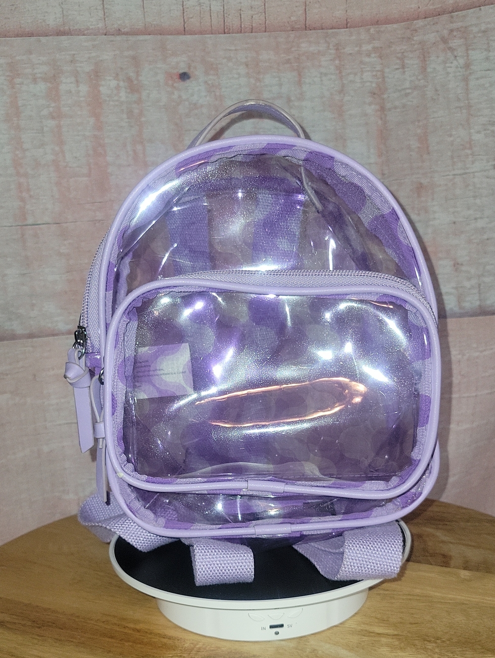 Lavender Clear Mini Backpack